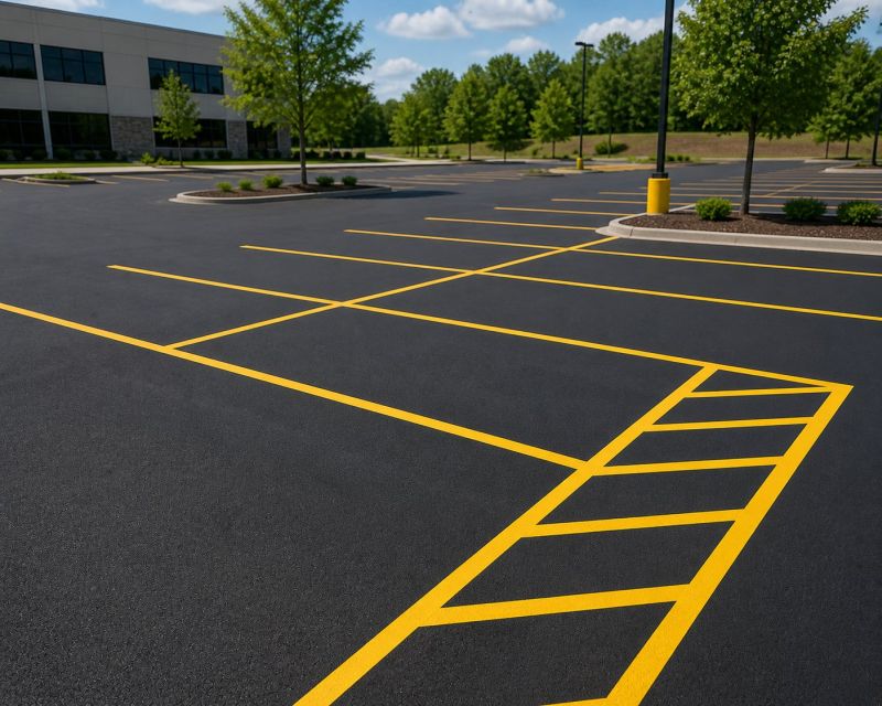 Commercial Asphalt Painting in Acworth, GA