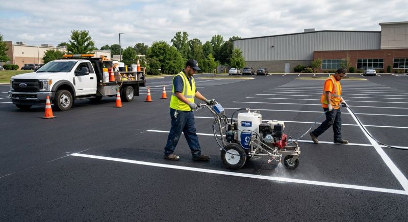 Asphalt Painting in Katy, TX