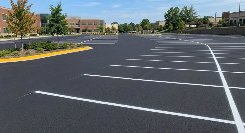 Concrete Parking Lot Striping in Los Angeles, CA