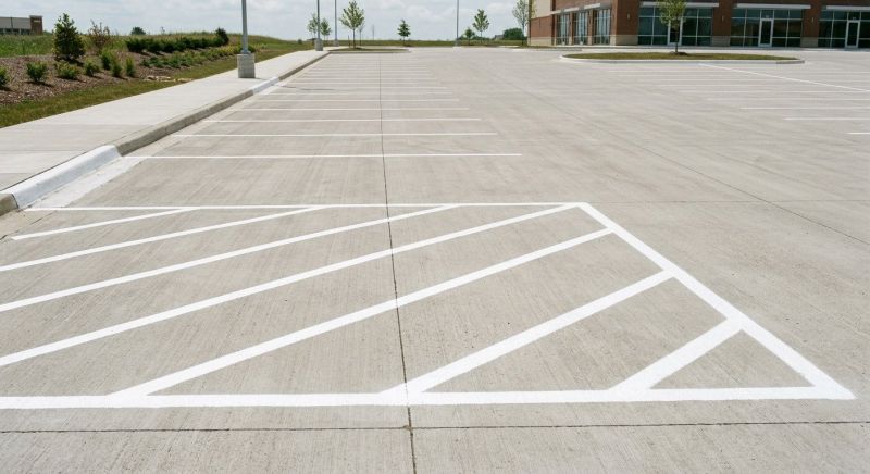 Concrete Parking Lot Striping in Katy, TX