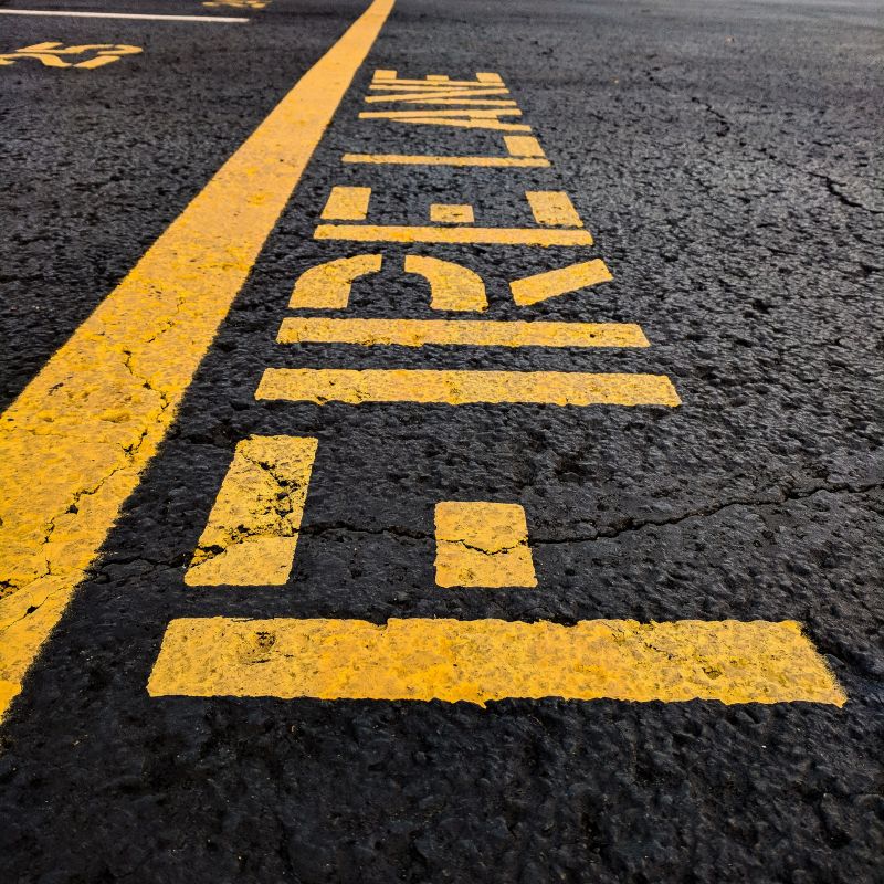 Fire Lane Marking in Canton, GA